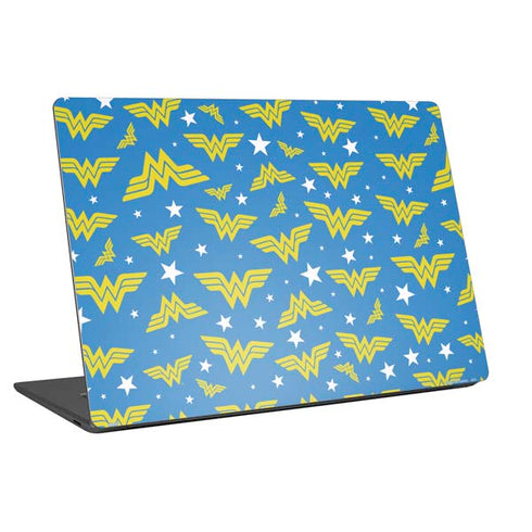 DC Comics Wonder Woman Logo Pattern Universal Laptop 13in (10.6 x 7.6in) Skin
